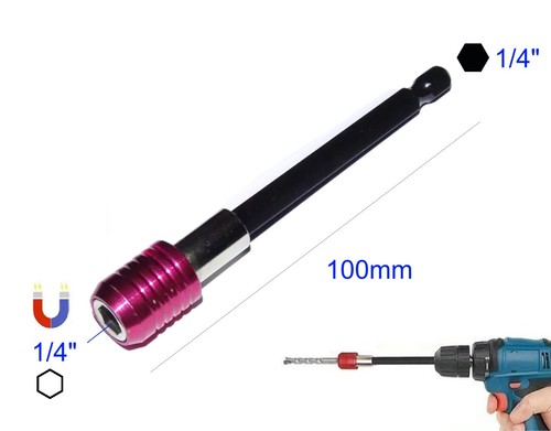 10cm extra lang - 1/4", bit